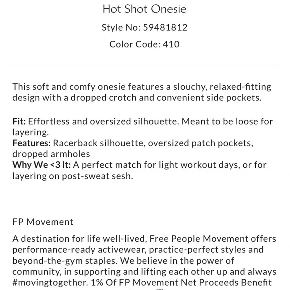 Free People Heather Grey Hot Shot Onesie Jumpsuit with Pockets - XL - Picture 2 of 6